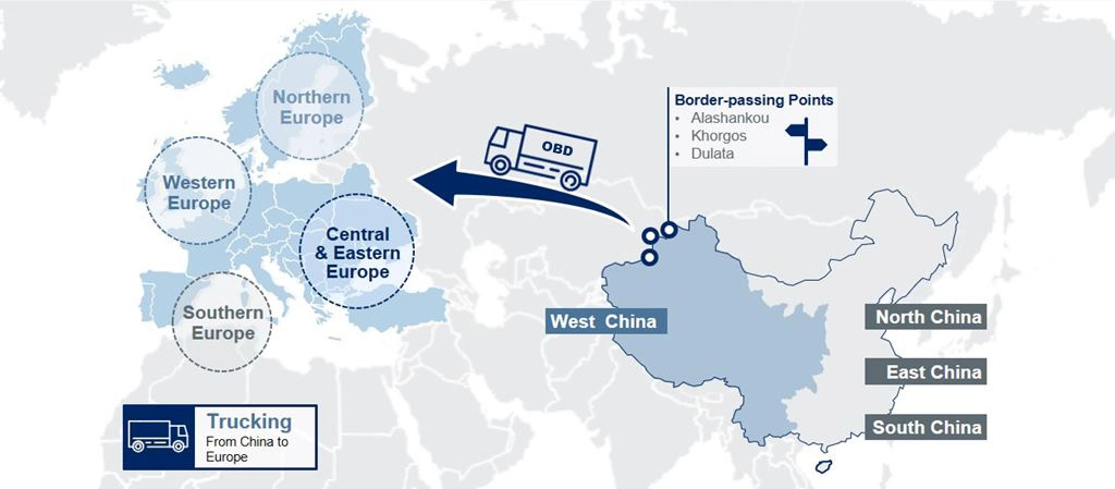 Alibaba/1688 Express, Air/Railway/Truck Cargo/Freight/Shipping Container LCL Forwarder/Agent From China to Moscow, Russia Door to Door DDP Logistics Trucking