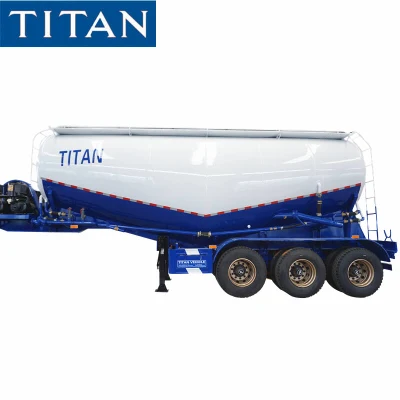 Titan 60 tonnellate di cemento sfuso cisterna per polvere secca rimorchio per cemento sfuso rimorchio silo